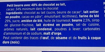 Petit beurre Chocolat au lait - Ingrédients
