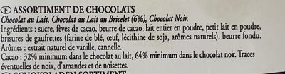 Chocolat a l'ancienne - Nutrition facts