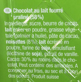 Munz - Ingredients - fr