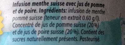 Thé Maison - Ingredienti - fr
