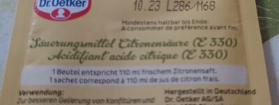Acide citrique - Ingrediënten - fr