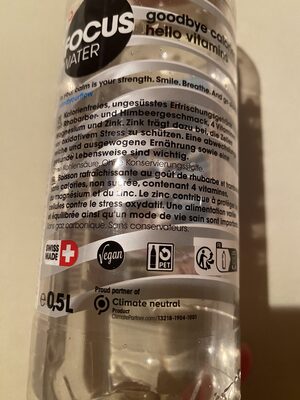 VitaminFocus Water - Instruction de recyclage et/ou informations d'emballage - en