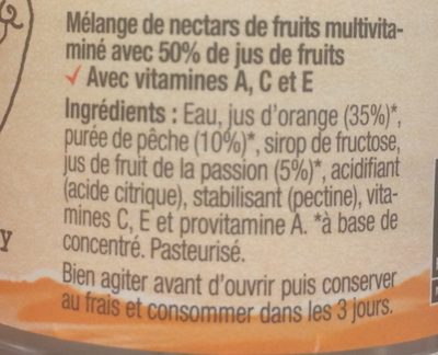 Jus De Fruits Bodyguard - Ingredienti - fr