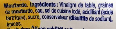 Moutarde forte - Ingredients - fr