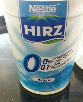 Hirz Yog. 0% Nature 180G - Produit