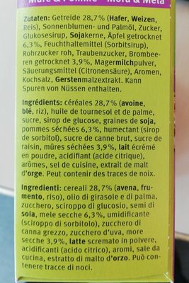 Farmer Soft Brombeer &apfel - Ingredients - fr