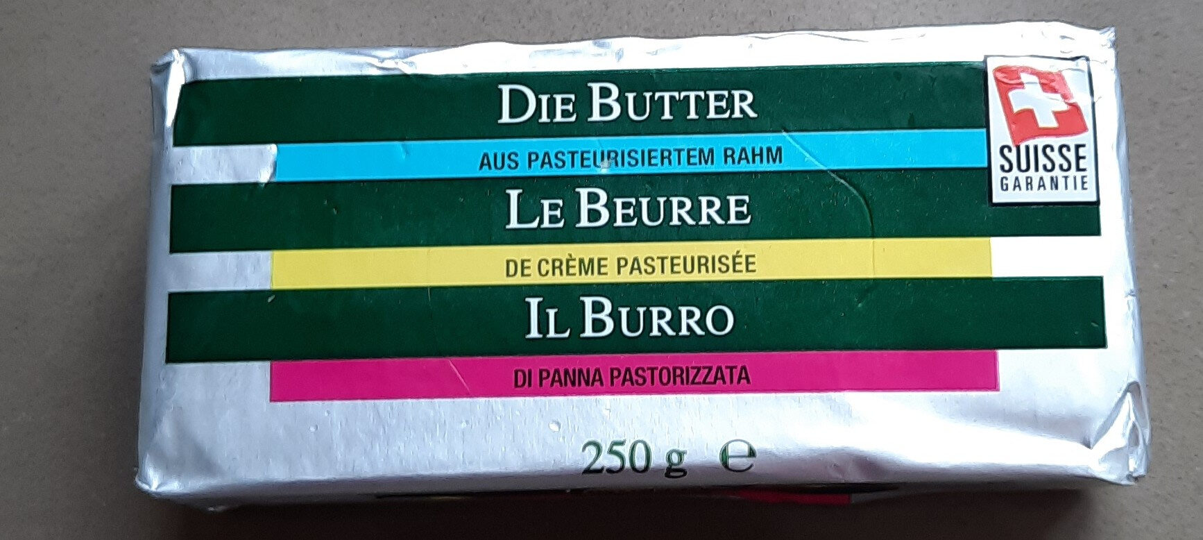 Le beurre de la crème pasteurisée - Produkt