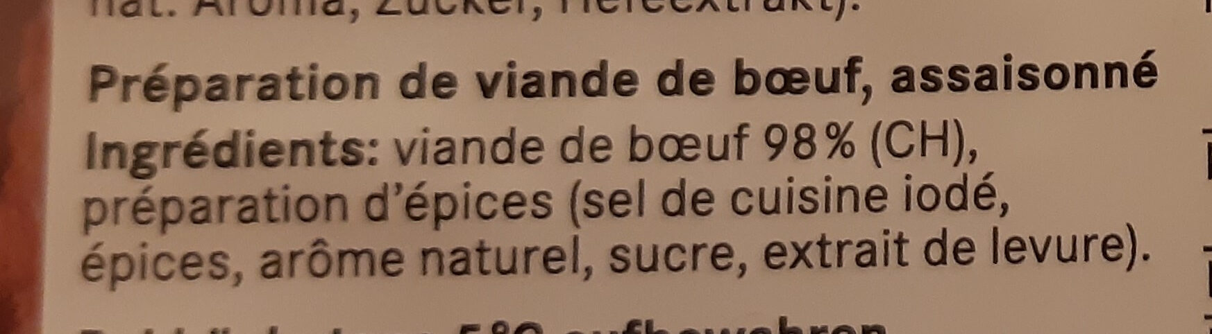 Beef Burger - Ingredienti - fr