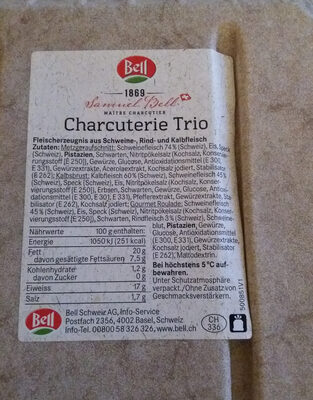Charcuterie trio - Ingredients - fr