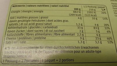 Tortelloni ricotta e spinaci - Nutrition facts - fr