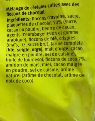 Croc Schokolade - Zutaten - fr
