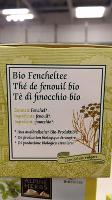 Fencheltee - Ingredientes - fr