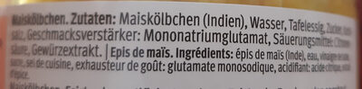 Maiskölbchen - Ingredienti - fr