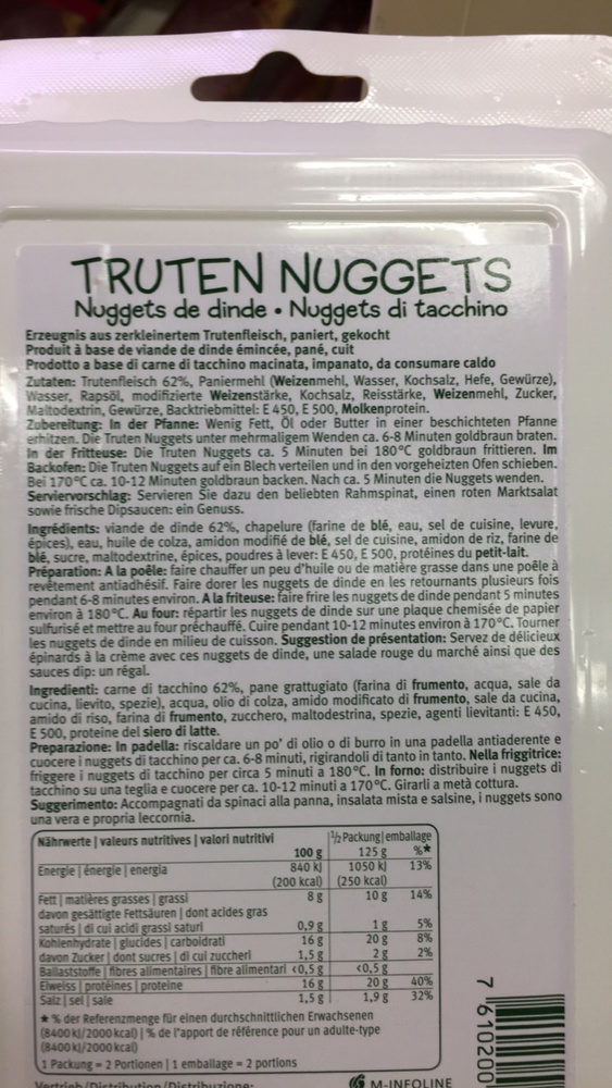 Truten Nuggets - Ingredienti - fr