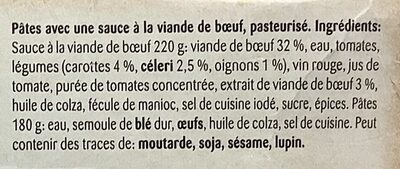 Cornettes à la viande hachée - Ingredients - fr