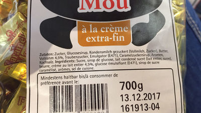 Caramel Mou - Ravintosisältö - fr