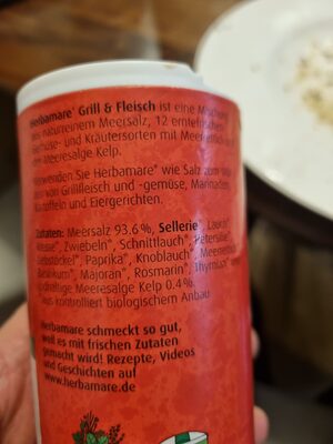 Herbamare,250 GR Dose - Ingredients - de