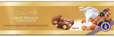 Chocolate Black Gold Swiss With Hazelnuts And Raisins - Produkt - fr