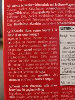 Chocoletti - Ingrédients