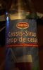 Sirop cassis au fructose - Product
