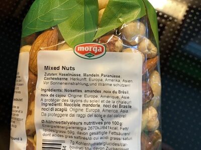 Mixed Nuts - Ingredients - fr