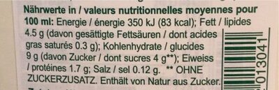 Swiss Reis Drink Mandel - Valori nutrizionali - fr