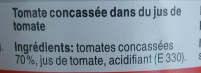Tomaten gehackt - Ingrédients