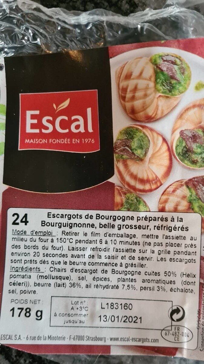 Escargots de Bourgonne - Produkt - fr