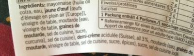 SAUCE Knoblauch - Ingredients - fr