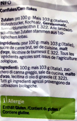 Cornflakes - Ingredienti - fr