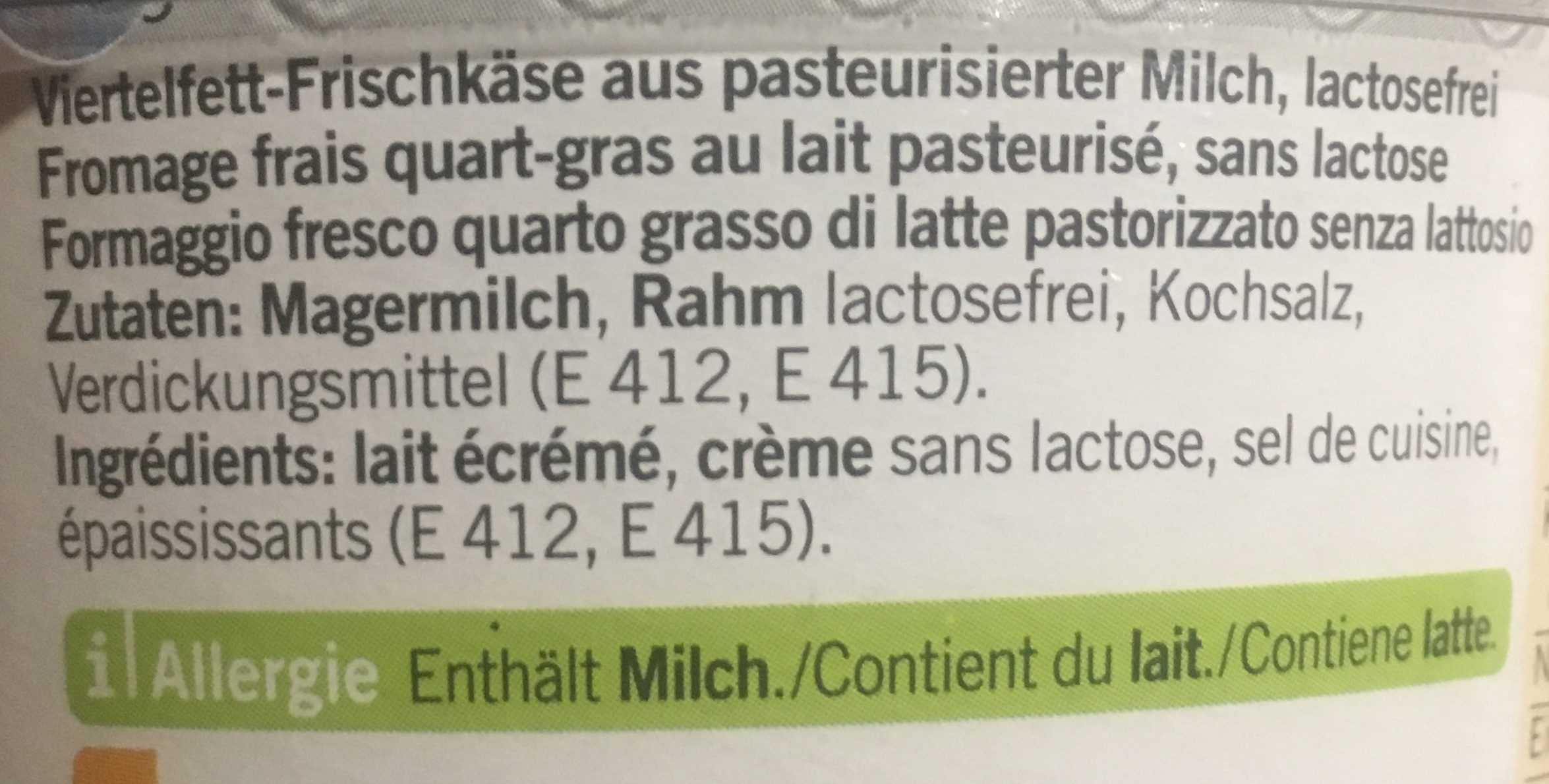 Cottage Cheese, Nature - Ingredienti - fr