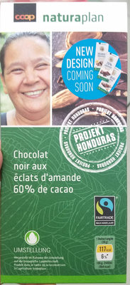 Chocolat noir aux amandes 60% cacao - Produkt - fr