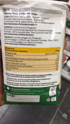 Rohrohrzucker - Ingredienti