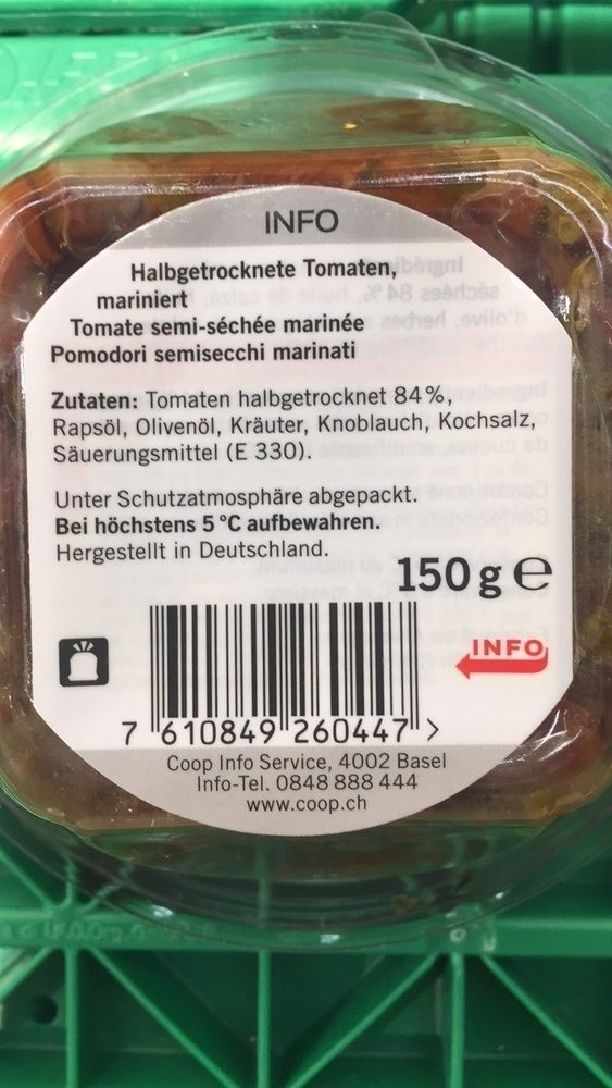 Pomodori marinati - Ingrédients