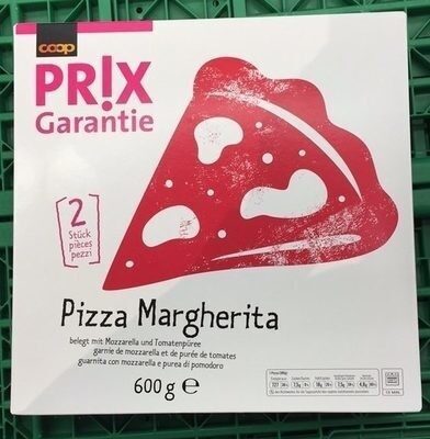 Pizza Margherita garni de Mozzarella et de purée de Tomates - Produit