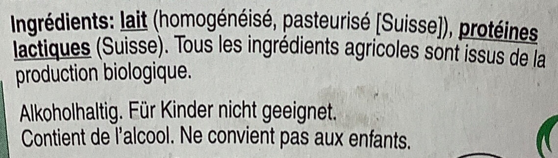 Bio Kéfir Nature - Ingredienti - fr