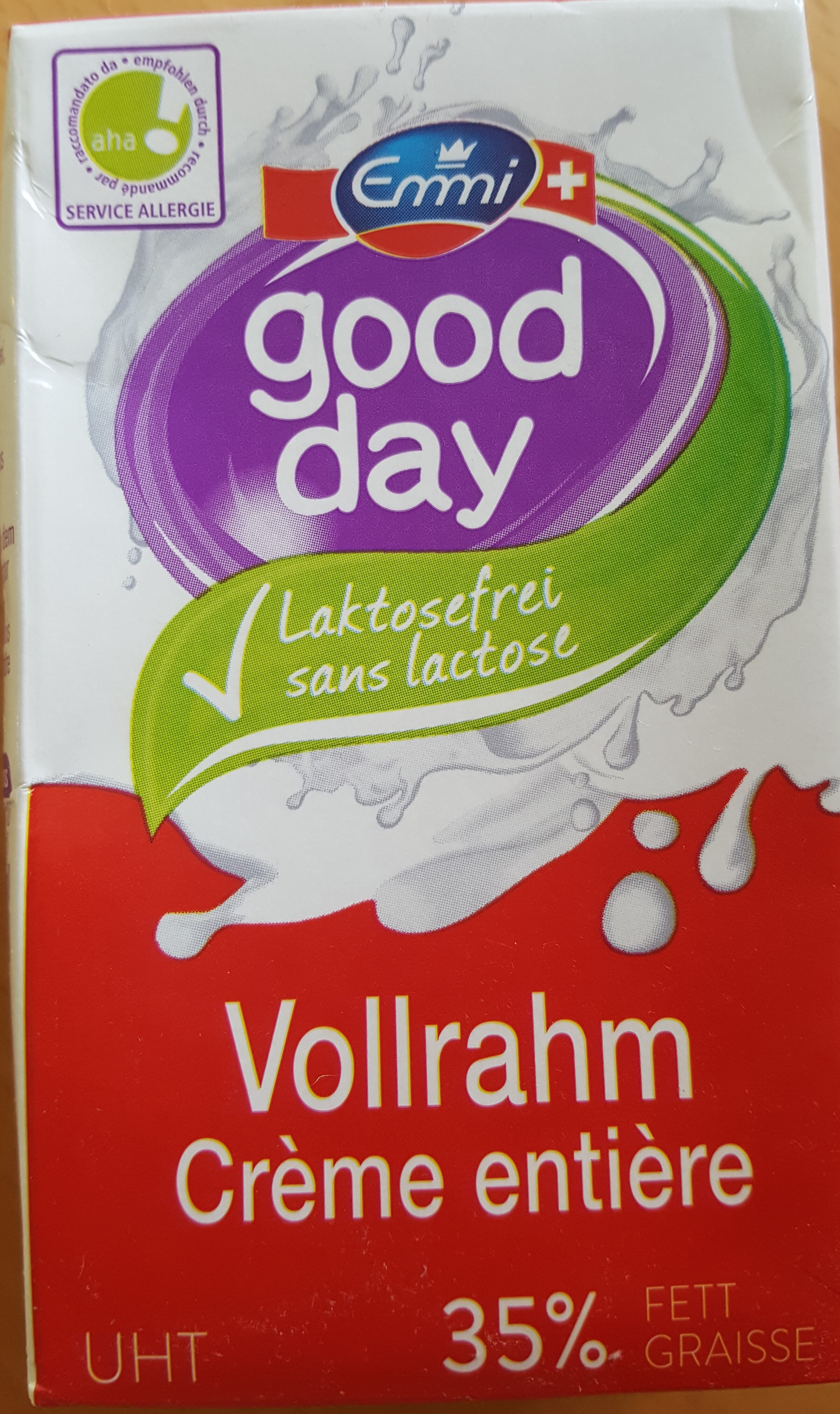 Good day Crème entière sans lactose - Prodotto - fr