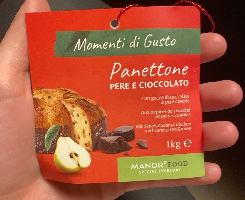 Panettone poires confites et pepites de chocolat - Produit