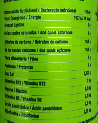 Manzana y Melon - Nutrition facts - es
