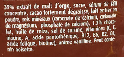 Ovomaltine Choco - Ingredienti - fr