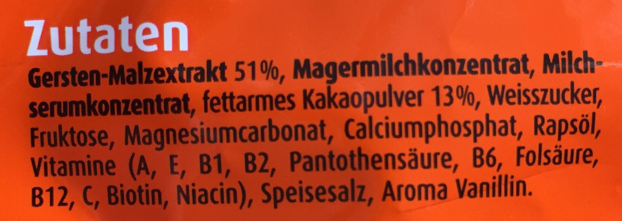 Ovomaltine, klassisch - Ingredients - de