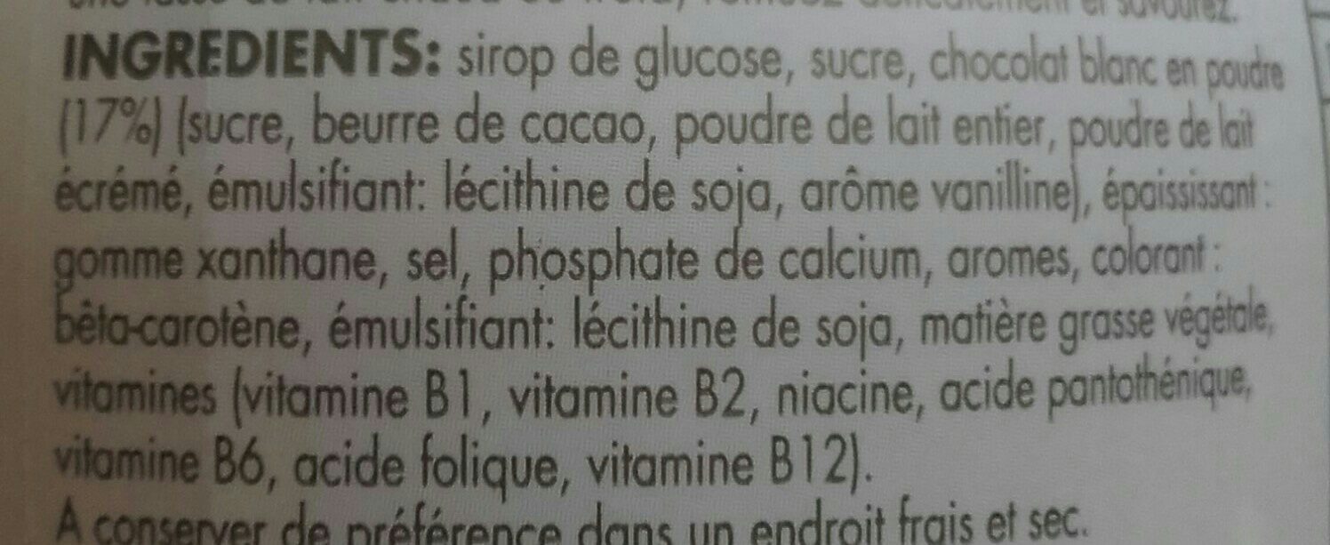 Caotina Blanc - Ingredienti - fr
