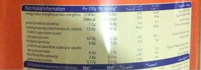 Olvatine - Nutrition facts - fr