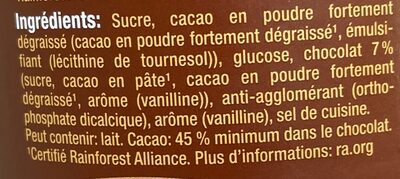 Caotina - Ingredients - fr