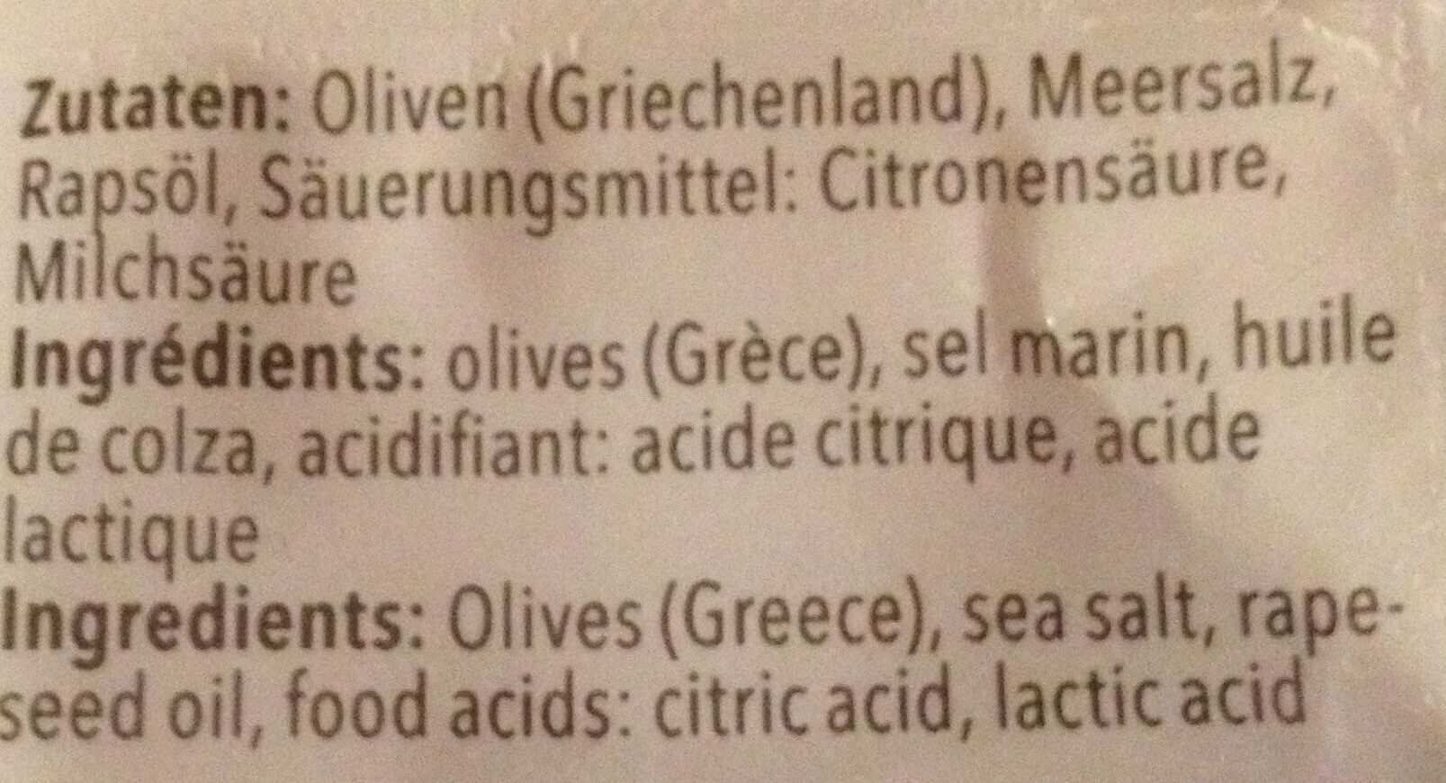 Chalkidiki olives greques - Ingredients - fr