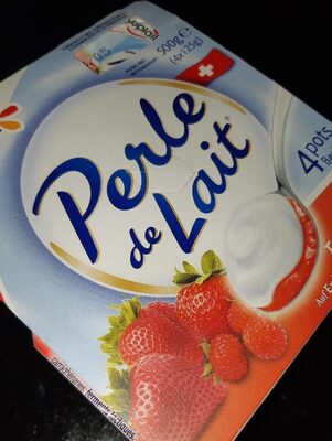 Perle de lait sur lit de fraise - Produit
