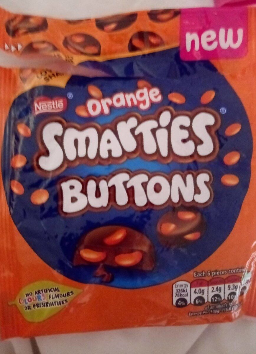 Orange smarties buttons - Product