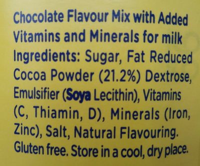 Nesquik Chocolate Flavour - Ingredients