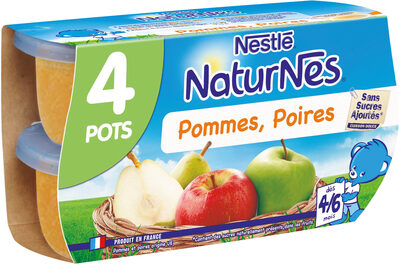 NESTLE NATURNES Purée bébé Pommes Poires -4x130g -Dès 4/6 mois - نتاج - fr