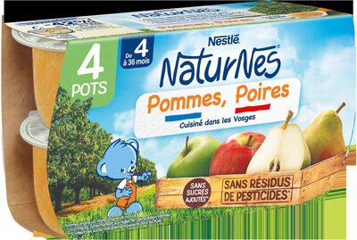NESTLÉ NATURNES Purée bébé Pommes Poires -4x130g -Dès 4/6 mois - Product - fr